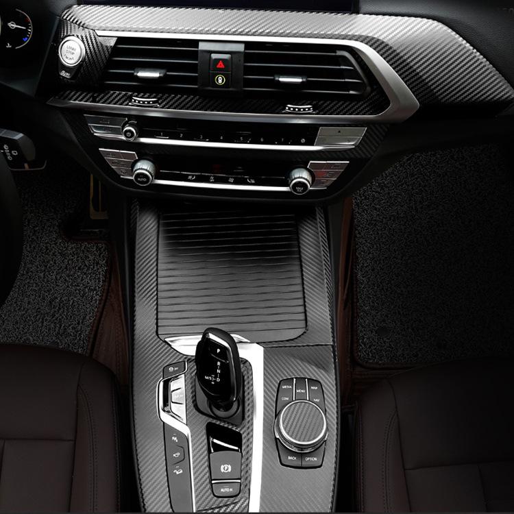 Наклейки из углеродного волокна для интерьера для 18-20 BMW X3/X4 G01 G02 Улучшение центральной консоли