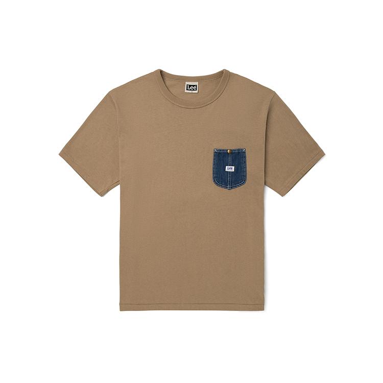 Lee T-Shirt Men's Milk Tea Beige LMT001479100251A00402