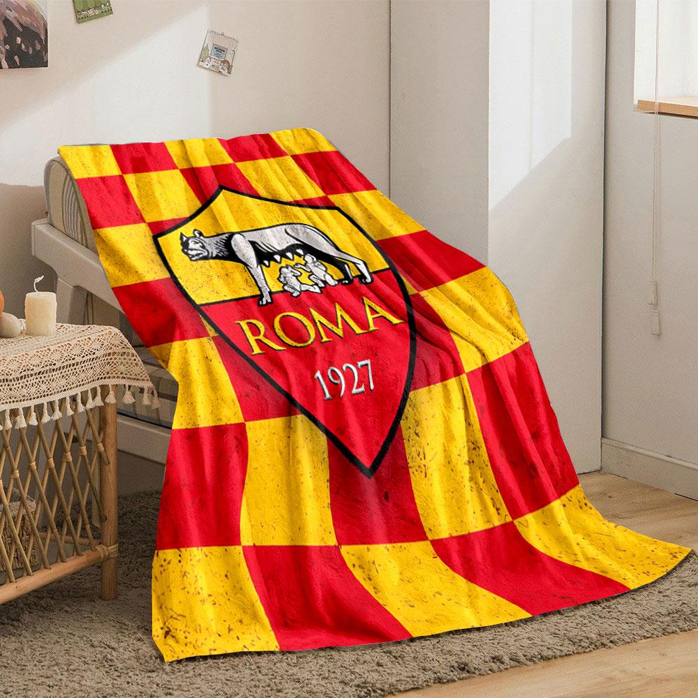 Red and yellow checkerboard background with a detailed shield emblem. for all seasons blanket lunch break throw gift