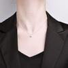 Love Cross Pendant Necklace Moissanite Clavicle Chain Women