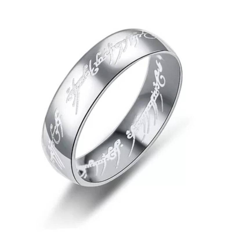 Мужское кольцо премиум-класса «Властелин колец», модное панк-украшение из титановой стали для пар