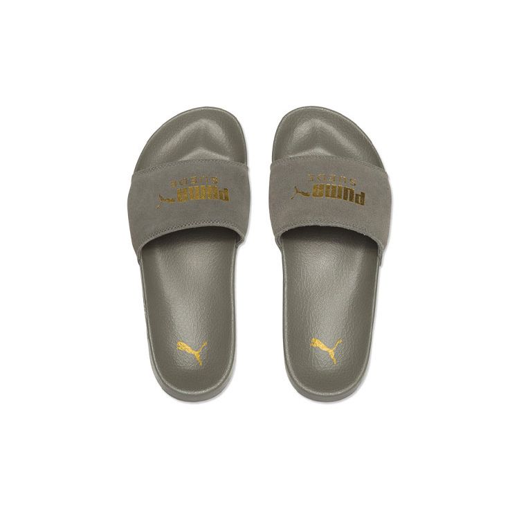 Puma Leadcat Удобные Легкие Шлепанцы с Резиновой Подошвой Унисекс Сандалии Серые 365758-03