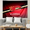 1PC Flames Hockey Team Logo Tapestry Accessories Playroom Tapestry, for Bedroom,Livingroom, dormitory Room Wall Decor Fan Birthday Gifts
