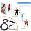 5 Levels Resistance Bands with Handles Yoga Pull Rope Elastic Fitness Exercise Tube Band for Home Workouts Strength Trainin G7A3