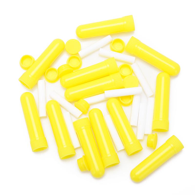 12Pcs Essential Oil Blank Nasal Inhaler Tubes Muti Color Blank Nasal Containers