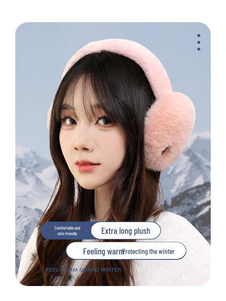 Couple's Winter Bear Paw Earmuffs - Men's and Women's Warm Antifreeze Ear Covers for Cold Weather.