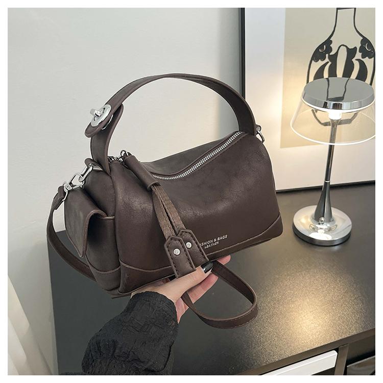 Fashion Soft Leather Boston Shoulder Bag Multi-way Carry Shoulder Crossbody Bag for Women Hot Sale Mini Pillow Shape Handbag