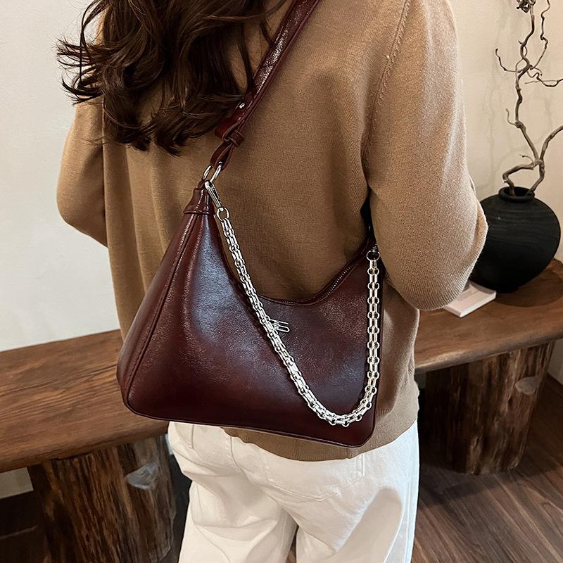 Популярная в этом году женская сумка под мышкой 2025 модная цепочка взрывной узор сумка через плечо высококлассная повседневная сумка-мессенджер