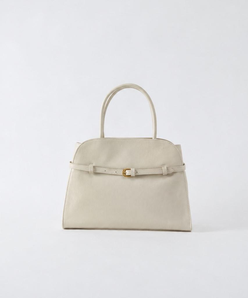 Ecoe E.C.O.E Heritage Buckle Bag - Oyster Ivory