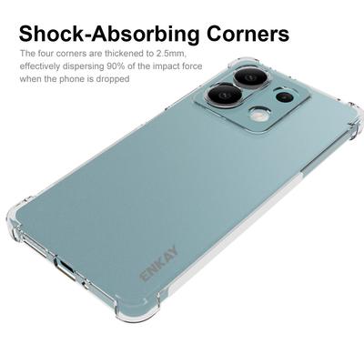 ENKAY HAT PRINCE Для Xiaomi Redmi Note 13 5G ТПУ Чехол Нескользящая Защитная Накладка для Телефона Усиленные Четыре Угла