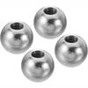 4 шт. серебряные шариковые гайки M4/M6, круглые шариковые гайки с резьбой для сверления, осветительные приборы, украшения своими руками