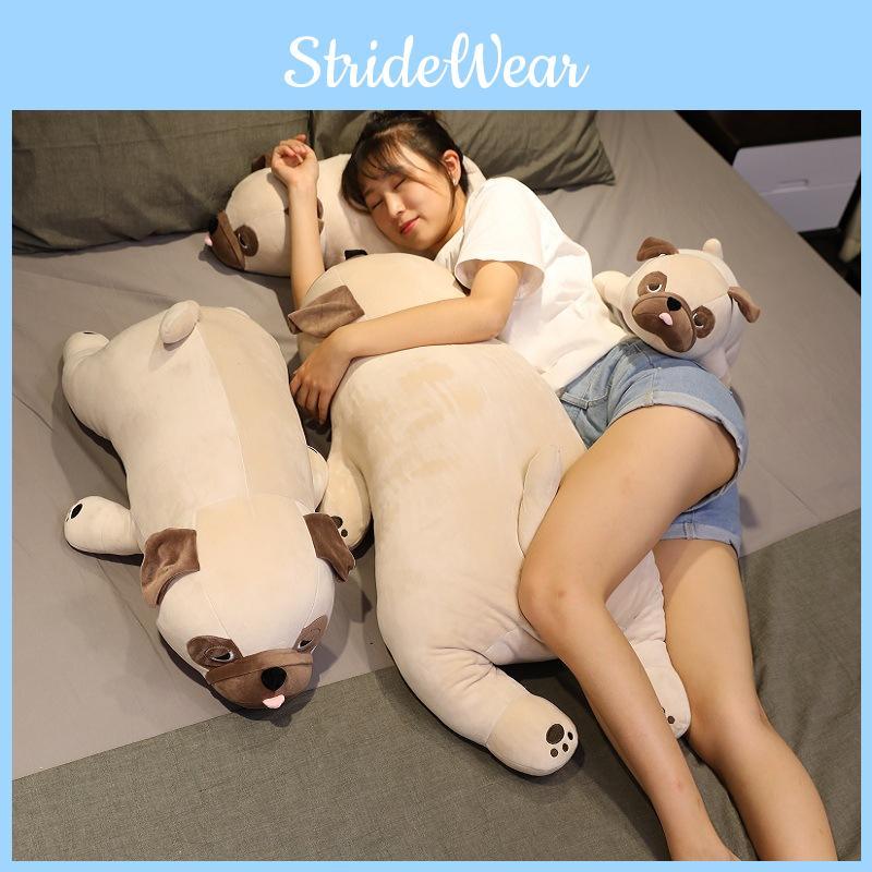 Лежащая собака мопс плюшевая игрушка животное мягкая кукла подушка мультяшное украшение подарок дети