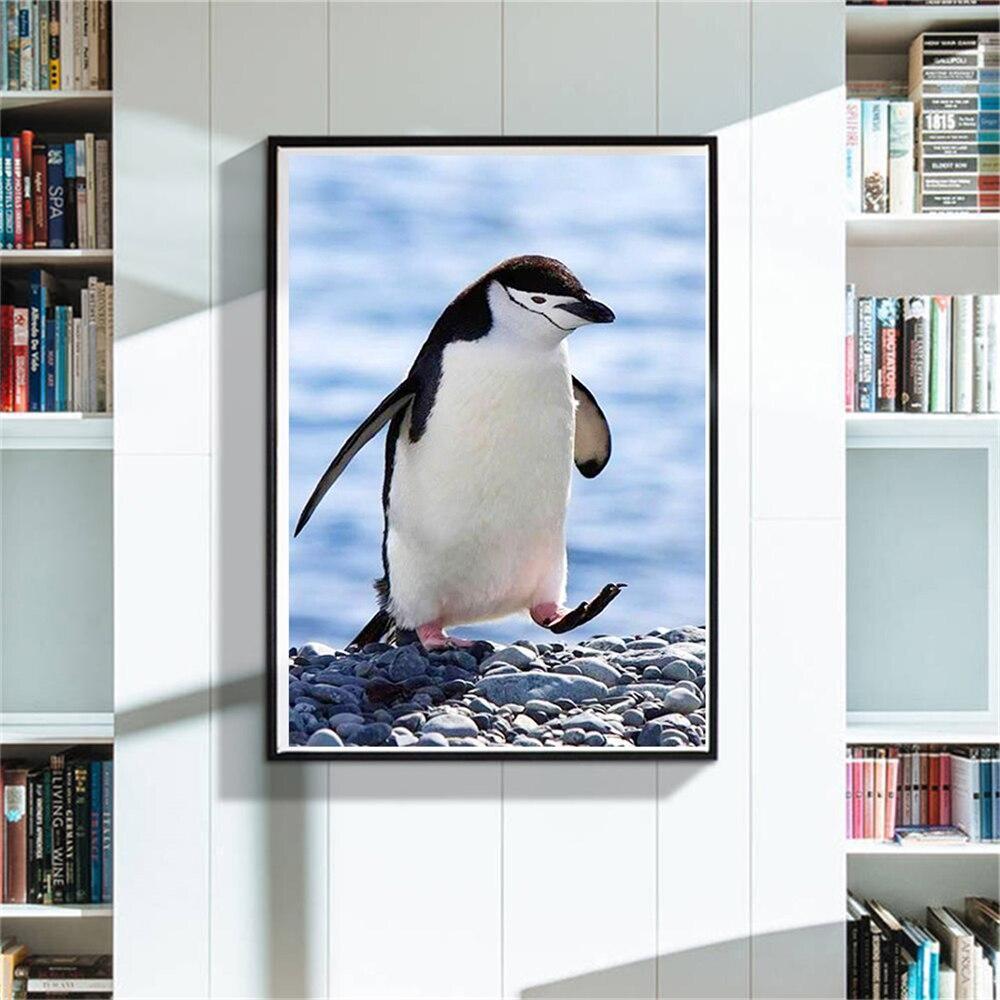 5D DIY алмазная живопись животное Пингвин полная дрель Алмазная вышивка мозаика вышивка крестиком художественная картина милый домашний декор ремесла