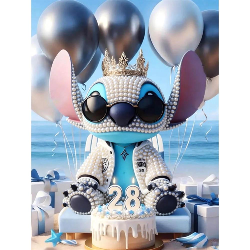 Disney Pearl Painting Stitch Birthday Party Creative Art 5D Exquisite Landscape Sparkling Craft Home Wall Decoration DIY Handmade Gift