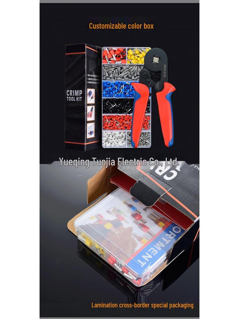 Набор ручных обжимных инструментов и инструментов для зачистки проводов: Пассатижи с удлиненными губками для электриков