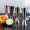 Stainless Steel 30/60ml Measuring Cup Double Ended Curled Edge Cocktails Graduated Measure Device Home Bar high-end Wine Utensil