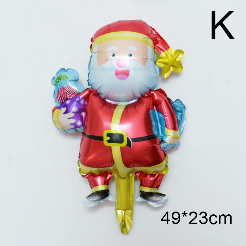 Рождественские воздушные шары из алюминиевой пленки, мини-мультяшные украшения для вечеринок