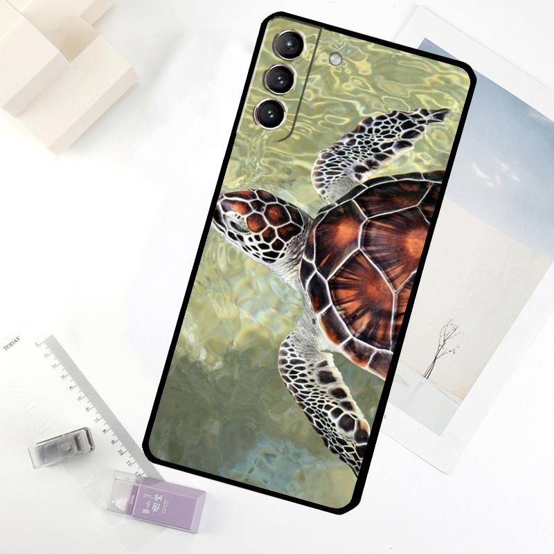 Греющиеся зеленые черепахи Чехол для телефона Для Samsung Galaxy S25 S26 Ultra S20 S21 S22 S23 S24 Ultra S10 Plus S25 FE Чехол