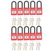 Lockout Tagout Safety Insulated Lockout Lockout Padlock for Mechanical Equipment Zerodis. Lock, Padlock, Lock, (Red)