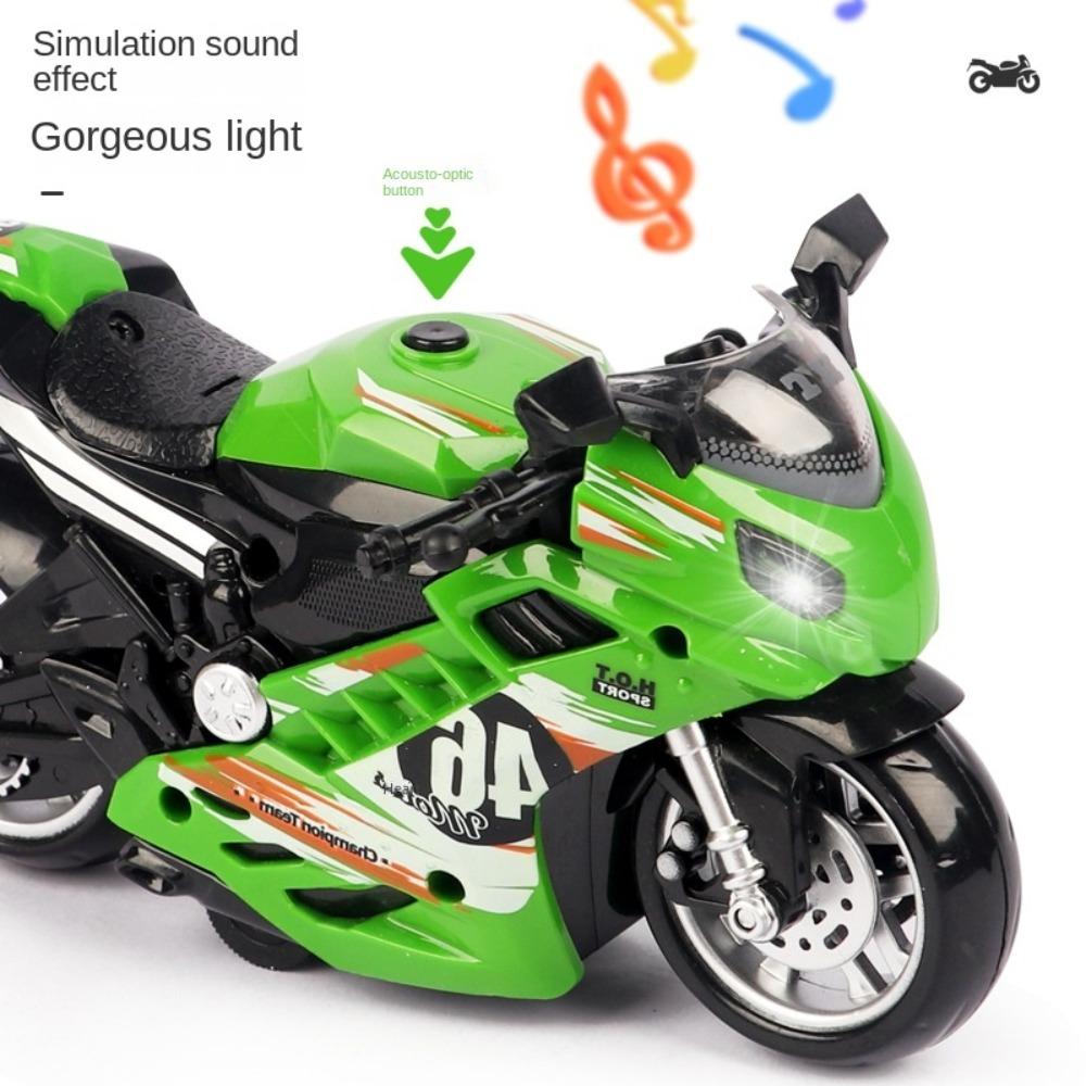 Lights Motorcycle Racing Toy Racing Car Model Mini Motorcycles Music Toy Children