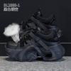 Летние новые кожаные дышащие кроссовки на толстой подошве, в стиле "dad shoes", с сетчатыми вставками, повседневные