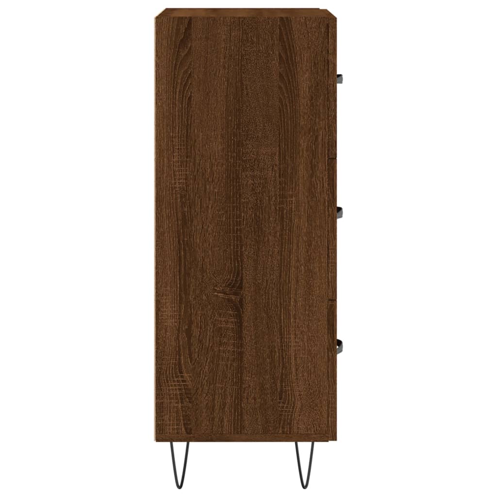 Sideboard Brown Oak Effect 34.5 x 34 x 90 cm Engineered Wood