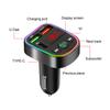 Bluetooth 5.0 Автомобильный FM-передатчик, беспроводной комплект громкой связи, поддержка воспроизведения карт USD/TF, автомобильное зарядное устройство, автомобильный радиоприемник, адаптер для MP3-плеера