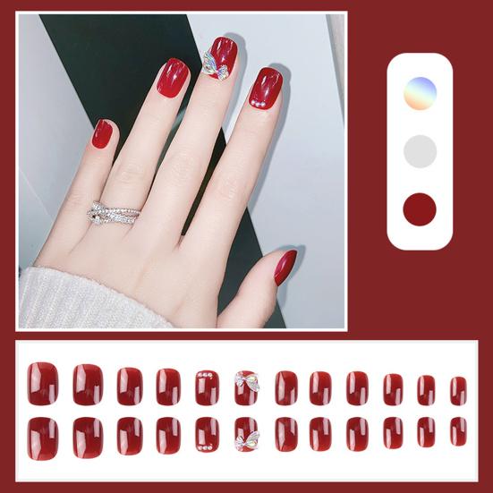 Модные накладные ногти Легко наносятся Привлекательные и устойчивые к выцветанию