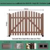 Retractable Anti-Corrosion Wooden Garden and Yard Gate