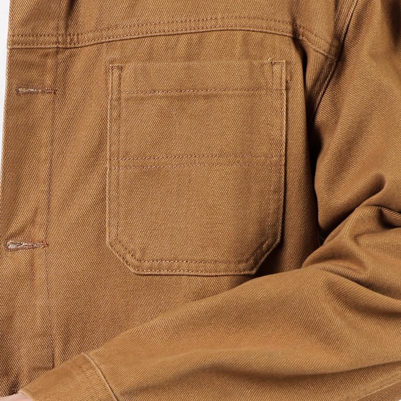 Мужская повседневная джинсовая куртка свободного кроя 2025 - модный корейский стиль для весны и осени