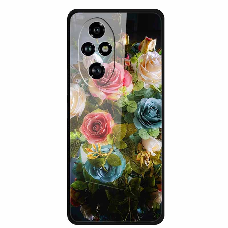 Tempered Glass Case For Honor 200 Pro Case Hard Phone Back Cover Soft Bumper For Honor 200 Pro Case Honor200 Pro 200Pro Bag Capa