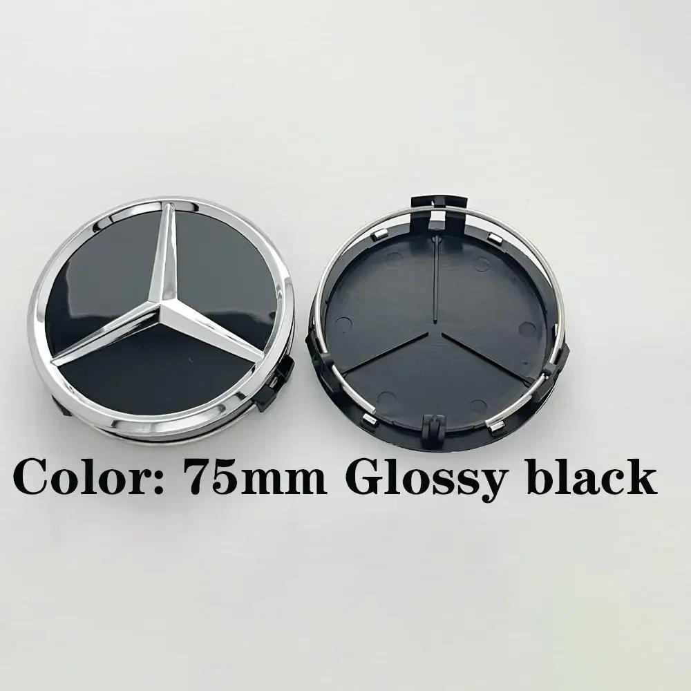 WZKGC1 For Mercedes Benz 1Pc 75mm Car Wheel Center Caps For Mercedes Benz W203 W204 W205 W212 W213 W222 W223 X253 W176 W177 C118 W166