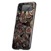 Hard PC Phone Case For Samsung Galaxy Z Flip 6 5 4 Black Cover For Galaxy Z Flip 3 Foldable Shockproof Shell Capas Bags Bitcoin