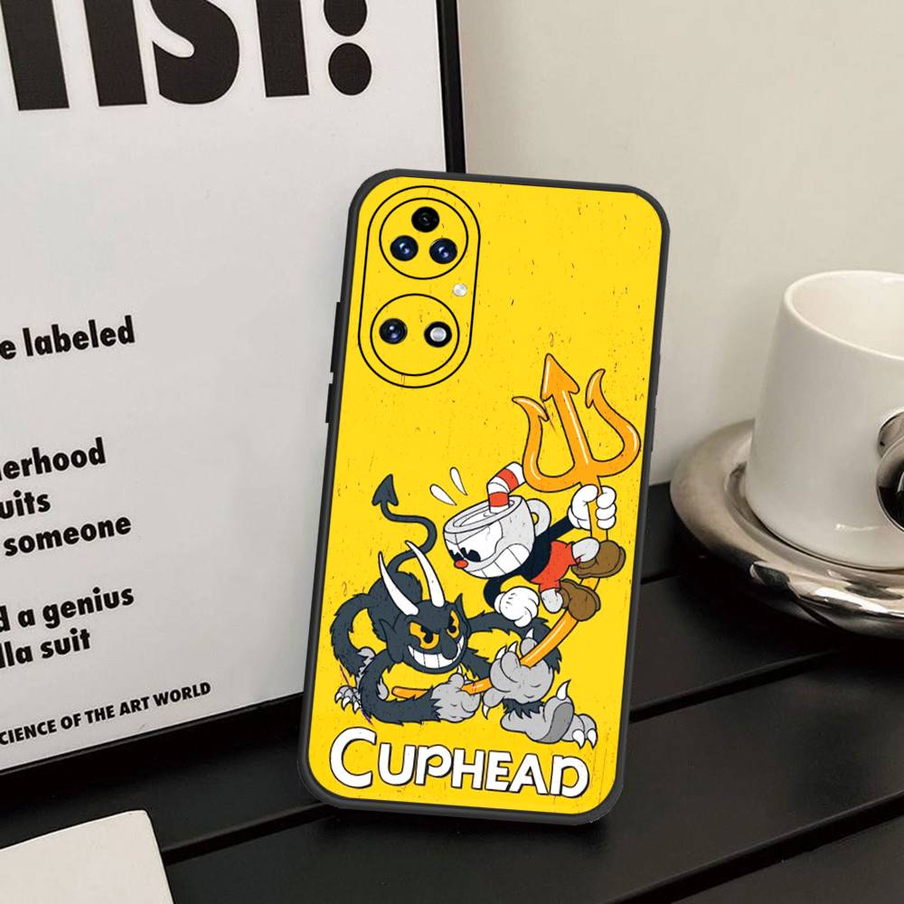Милый чехол для телефона Cuphead для Huawei P 8 9 10 20 30 40 50 Pro Lite Psmart Honor 10 Lite 70 Mate 20lite