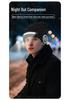 Перезаряжаемая светодиодная вязаная шапка Bluetooth со светящейся полосой и рождественскими мигающими эффектами