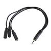 TRRS 3.5mm Male Headset Splitter Cable Audio Adapter Cord Stereo Splitter Wire 3.5mm Splitter Cable