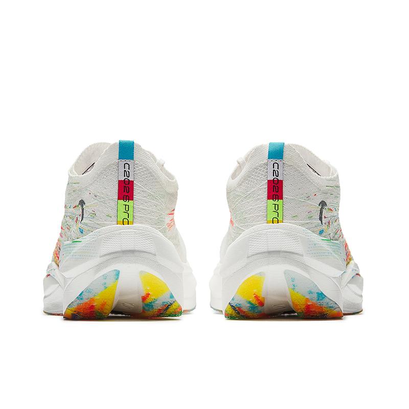 Anta C202 6.0 PRO Женские кроссовки для бега Низкие Papyrus White, Fiery Red, Fluorescent Equatorial Green Кроссовки 122525576-2
