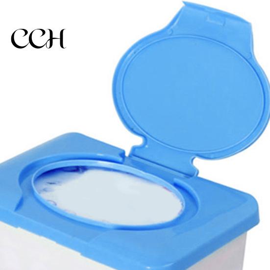 Large Capacity Wet Tissue Holder Dustproof Simple Appearance Durable 80Pcs Wipe Box for Home with Lid
