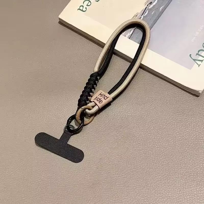 Double Ring Buckle Woven Mobile Phone Lanyard Women Men Universal Anti-Loss Keychains Pendant Wrist Short Straps Accessories