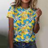 Fashion Women Blouse T-Shirts 3d Floral Print Casual Tops Ladies Casual Female T Shirts Harajuku Girls Short Sleeve Clothes