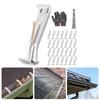 28 Pieces Hide Gutter Hangers 5 Inch Portable Sturdy Brackets with Screws for K Styles Gutter Maintenance Home Use