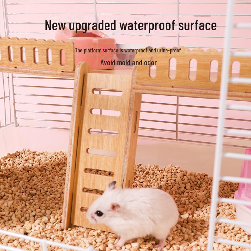 Роскошная двухслойная прозрачная клетка для хомяков: Легко моется, дышит, устойчива к укусам, очень большая вилла для Golden Bear