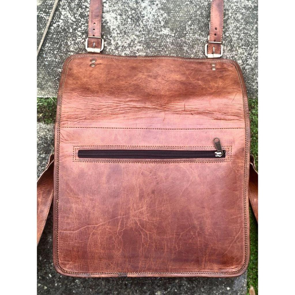 Коричневая кожаная сумка 13 дюймов, классная кожаная сумка-мессенджер унисекс, кожаная сумка через плечо формата А4, кожаная школьная сумка в традиционном стиле