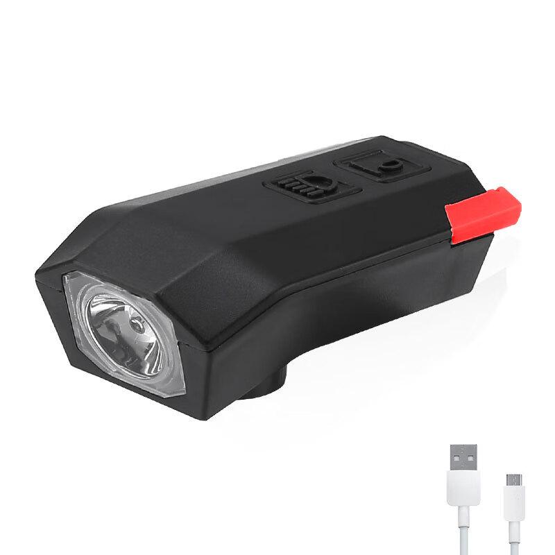 USB-перезаряжаемая велосипедная фара с звонком
