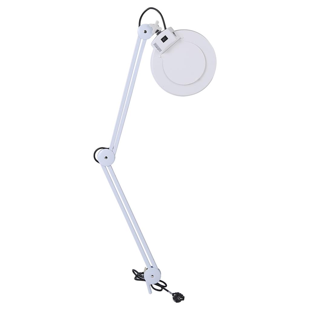 8X Illuminated Desktop Magnifying LED Lamp with Clamp Swivel Arm Reading Medical Beauty AU 220V