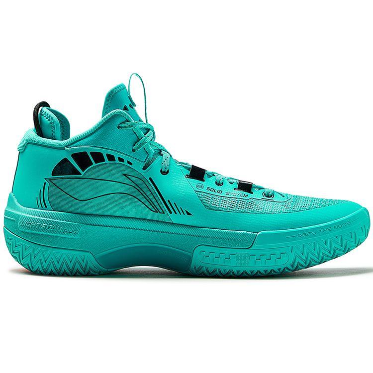 Баскетбольные кроссовки Li Ning Jiao Ao Green Demon для улицы, износостойкие, практичные, противоскользящие, с отскоком, среднего размера, для мужчин, баскетбольные кроссовки ABFT035-6