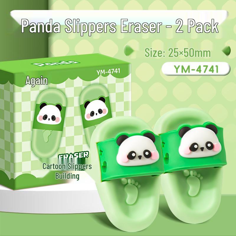 Креативный ластик-тапочек в виде капибары: Милые мультяшные школьные принадлежности