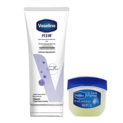 Набор Vaseline Intensive Care Крем для рук и Оригинальный бальзам для губ