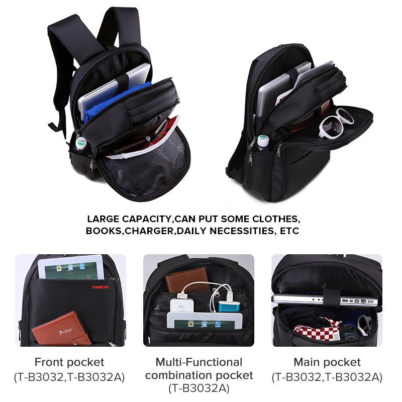Tigernu Противоугонный рюкзак большой емкости 15,6 17 дюймов для колледжа для ноутбука, мужской рюкзак, женский и женский дорожная сумка