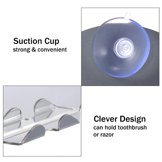 1 комплект зеркала для душа с присоской, настенное акриловое противотуманное зеркало для макияжа для бритья для ванной комнаты